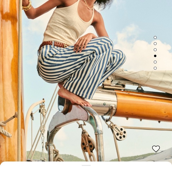 J.Crew Wide-leg essential pant in sailor stripe - Picture 3 of 7